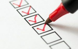 keep a checklist during property inspections